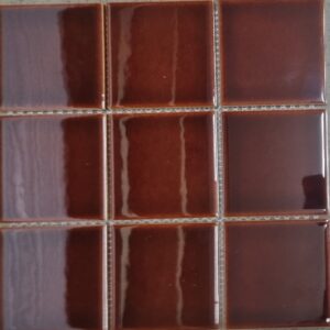 Dark Brown Gloss Square Mosaic