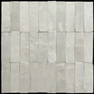 Haze White Gloss Handmade Moroccan Bejmat Kitkat Style Mos