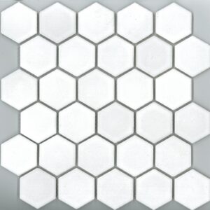 White Gloss Hexagon Mosaic