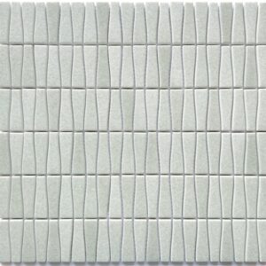 Light Green Recycled Glass Shading Wedge Mosaic