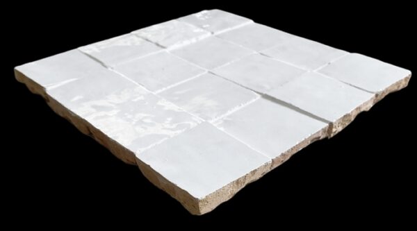 Bright White Gloss Zellige Mosaic