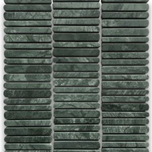 Indian Green Tumbled Marble Mixed Size Finger Mosaic