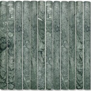 Verdi Alpi Green 3d Flute Honed Marble Mosaic
