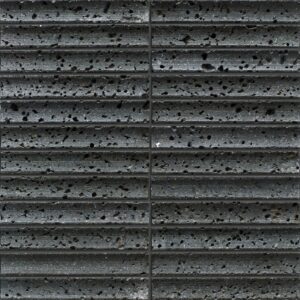 Black Travertine Concave Marble Mosaic