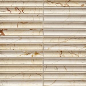 Cream Block Concave Marble Mosaic