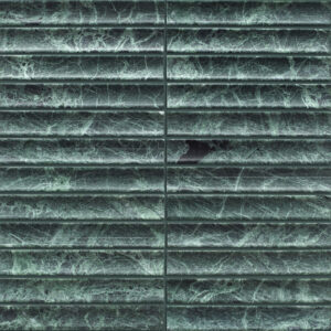 Verdi Green Alpi Concave Marble Mosaic