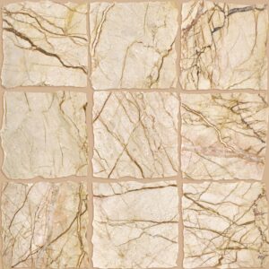 Cream Block Tumbled Marble Mosaic