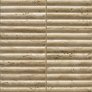 Calacatta Gold Honed Flute Marble Mosaic