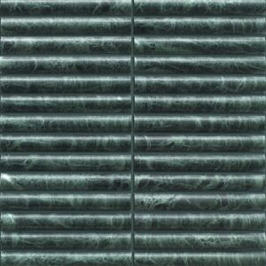 Verde Green Alpi Flute Elementa Marble Mosaic