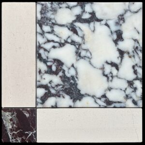 Calcatta Viola, Portugese Beige & Rosso Levanto Honed Mos