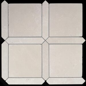 Crema Serena Tumbled Marble Mosaic