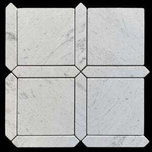 Carrara Tumbled Marble Mosaic