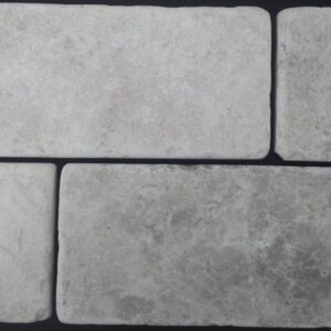 Silver-travertine Honed Tumbled Marble Tile