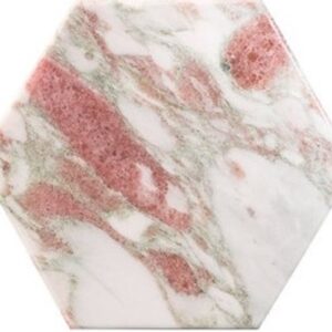 Norwegian-rose Honed Hexagonal Marble