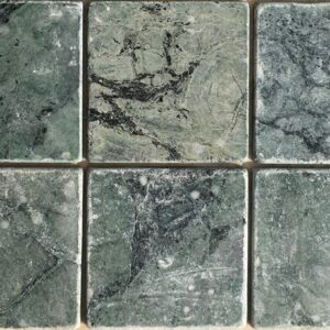 Verde Green Matt Tumbled Marble