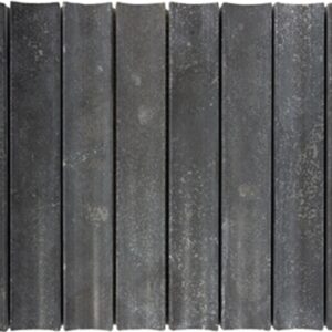 Charcoal Honed Marble Concave Kitkat Mosaic