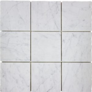 Carrara Tumbled Marble Mosaic
