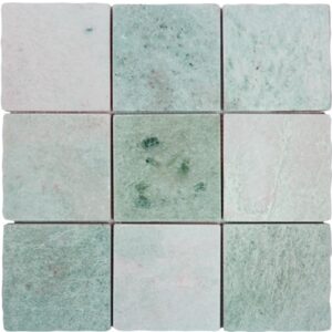 Mint Green Tumbled Marble Mosaic