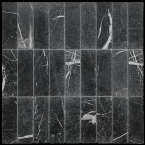 Nero Marquina Tumbled Marble Tile