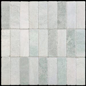 Verdi Cristallo Tumbled Marble Tile