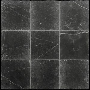 Nero Marquina Tumbled Marble Tile
