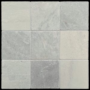 Verdi Cristallo Tumbled Marble Tile