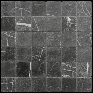 Nero Marquina Tumbled Marble Tile