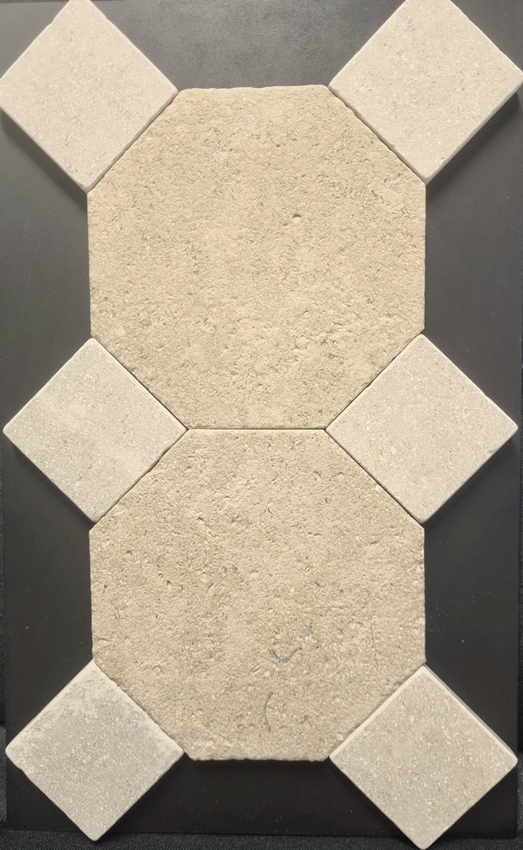 Priory Tumbled Stone Oct Cream Stone Dots