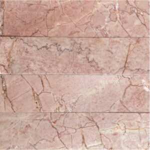 Rosso Crema Pink Honed Marble Subway
