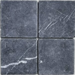 Nero Marquina Matt Tumbled Marble