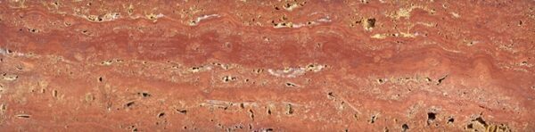 Red Travertine Honed Marble Subway