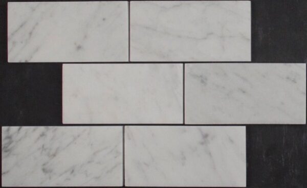 Carrara Honed Marble Subway Tile