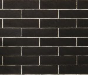 Black Gloss Handmade Look Subway Tile