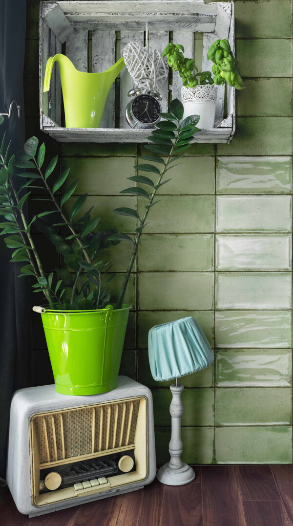 Celadon-green Gloss Antiquated