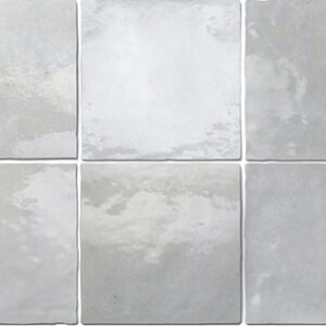Cement Grey Gloss Billowy Zellige Look Ceramic Tile