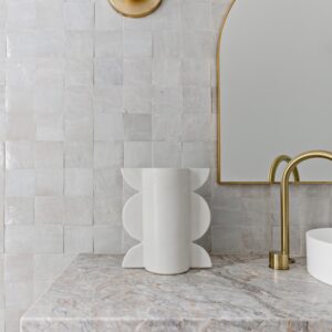 Haze-white Gloss Handmade Moroccan Zellige Tiles