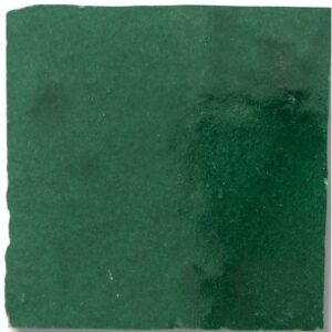 Emerald Green Gloss Handmade Moroccan Zellige Sculpt