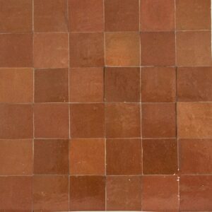 Rosewood Gloss Handmade Moroccan Zellige Sculpt