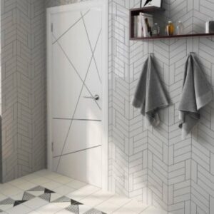 Bianco Matt Chevron