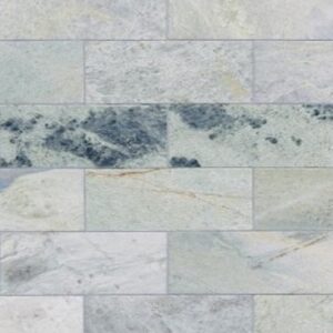 Peacock Green Long Honed Marble Subway