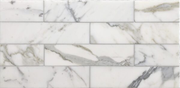 Calacatta Gold Honed Marble Subway