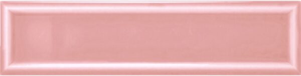 Coral Pink Gloss Frame Subway Tile