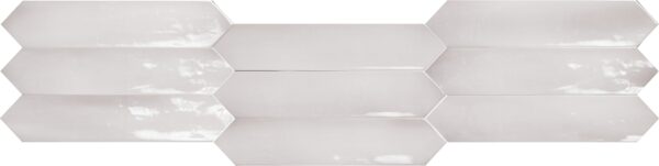 Dove-grey Gloss Elongated Hex