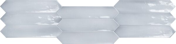 Sky-blue Gloss Elongated Hex
