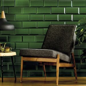 Old-green Gloss Bevel Subway Traditional