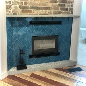 Aqua Gloss Lampshade