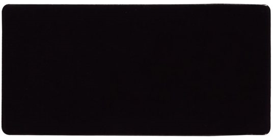 Raven-black Matt Austere Subway Handmade Look Tile
