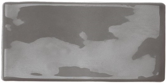 Storm-grey Gloss Austere Subway Handmade Look Tile