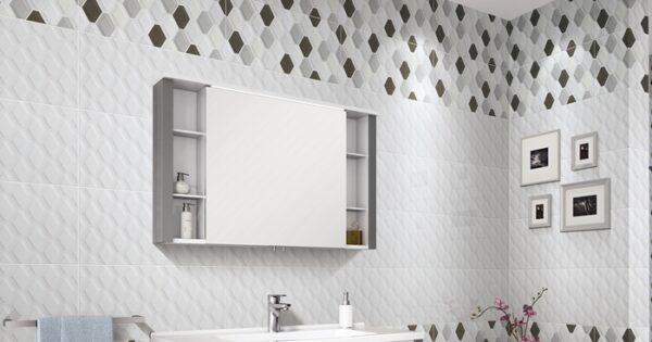 Ice-white Gloss 3d Embossed