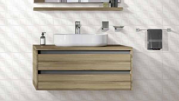 Ice-white Gloss 3d Embossed